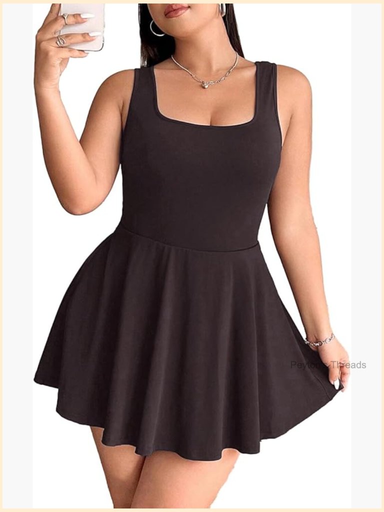 Short Sleeve Mini Dress With Pockets, Casual